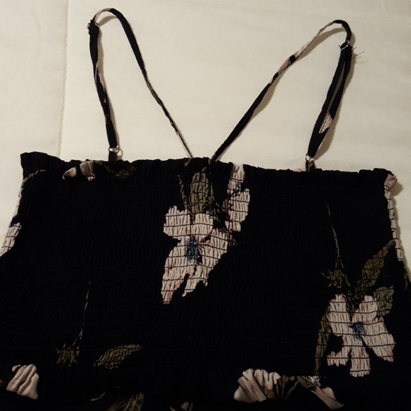 Navy Flowered Maxi Dress - Picture 3 of 5